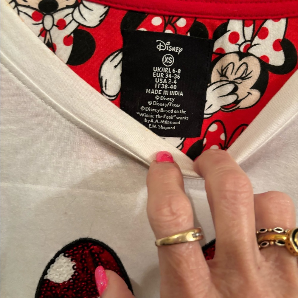 Disney Minnie Mouse Lounge / PJ Set Size XS NWOT - Picture 3 of 5